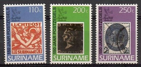 Znaczek Surinam 1990 Mi 1329-1331 Czyste **