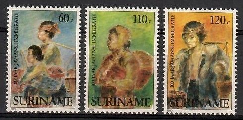 Znaczek Surinam 1990 Mi 1332-1334 Czyste **