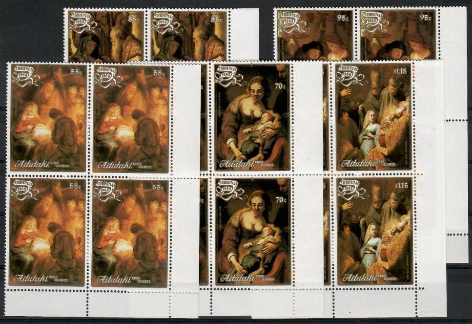 Znaczek Aitutaki 1988 Mi 642-646 Czyste **