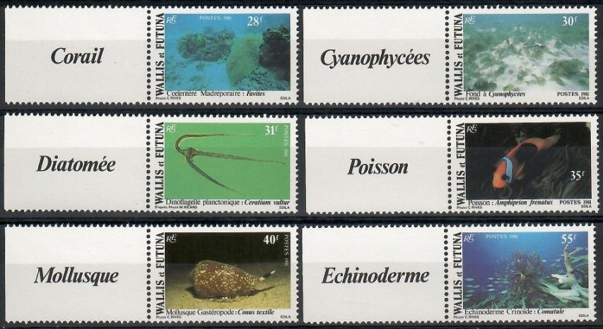 Znaczek Wallis et Futuna 1981 Mi 390-395 Czyste **