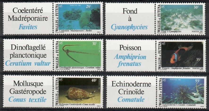 Znaczek Wallis et Futuna 1981 Mi 390-395 Czyste **