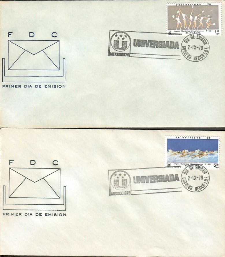 Znaczek Meksyk 1979 Mi 1641-1642 FDC