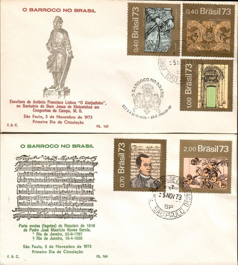 Znaczek Brazylia 1973 Mi 1402-1406 FDC