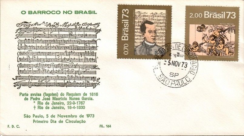 Znaczek Brazylia 1973 Mi 1404-1405 FDC