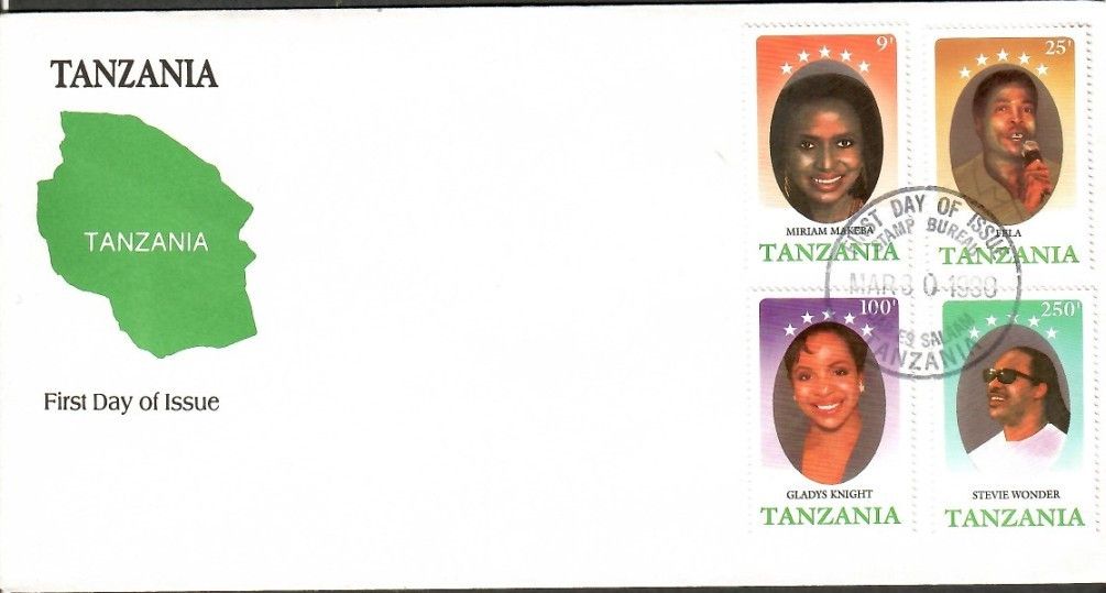 Znaczek Tanzania 1990 Mi 670+672+674+677 FDC