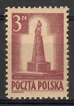 Znaczek Polska 1945 Mi 404 Fi 359c Z podlepką *