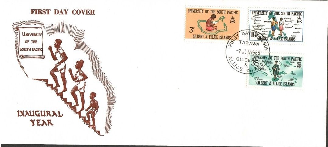 Znaczek Wyspy Gilberta i Ellice 1969 Mi 149-151 FDC