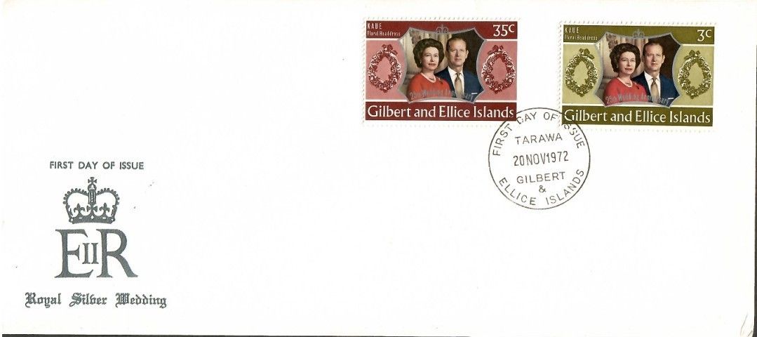 Znaczek Wyspy Gilberta i Ellice 1972 Mi 201-202 FDC
