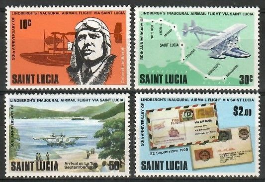Znaczek Saint Lucia 1979 Mi 476-479 Czyste **