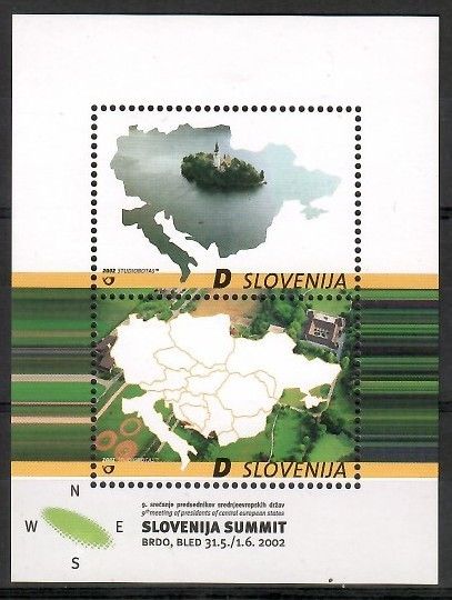 Znaczek Słowenia 2002 Mi bl 15 Czyste **