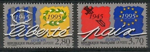 Znaczek Francja 1995 Mi 3084-3085 Czyste **