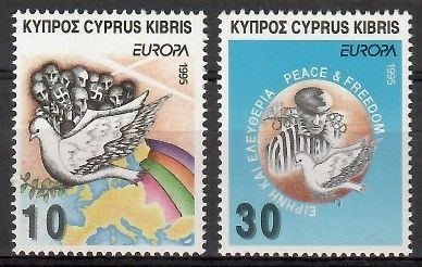 Znaczek Cypr 1995 Mi 854-855 Czyste **