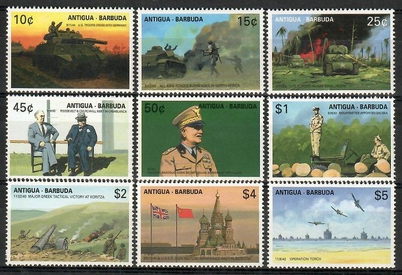 Znaczek Antigua i Barbuda 1991 Mi 1454-1462 Czyste **