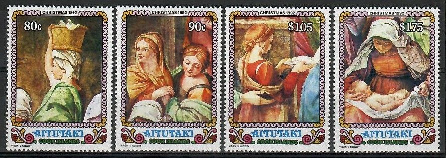 Znaczek Aitutaki 1992 Mi 697-700 Czyste **