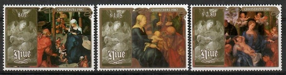 Znaczek Niue 1987 Mi 719-721 Czyste **