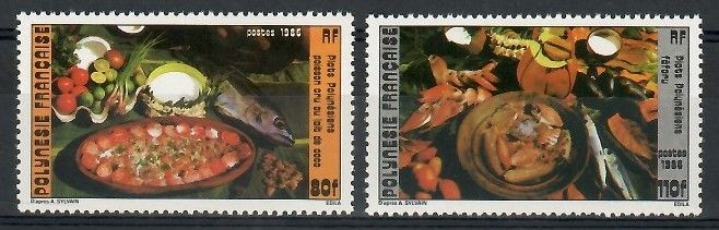 Znaczek Polinezja Francuska 1986 Mi 454-455 Czyste **