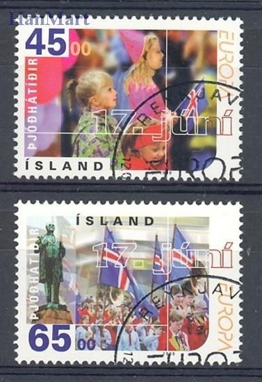Znaczek Islandia 1998 Mi 890-891 Stemplowane