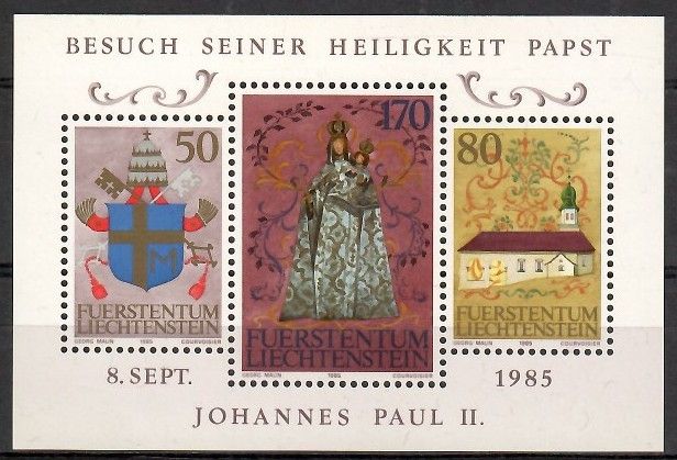 Znaczek Liechtenstein 1985 Mi bl 12 Czyste **