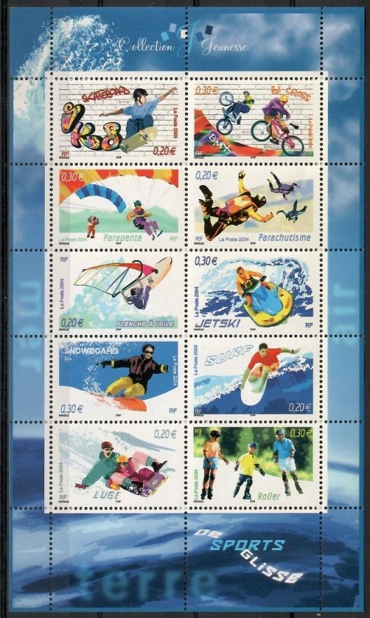 Znaczek Francja 2004 Mi ark 3839-3848 Czyste **