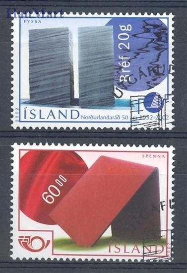 Znaczek Islandia 2002 Mi 1005-1006 Stemplowane