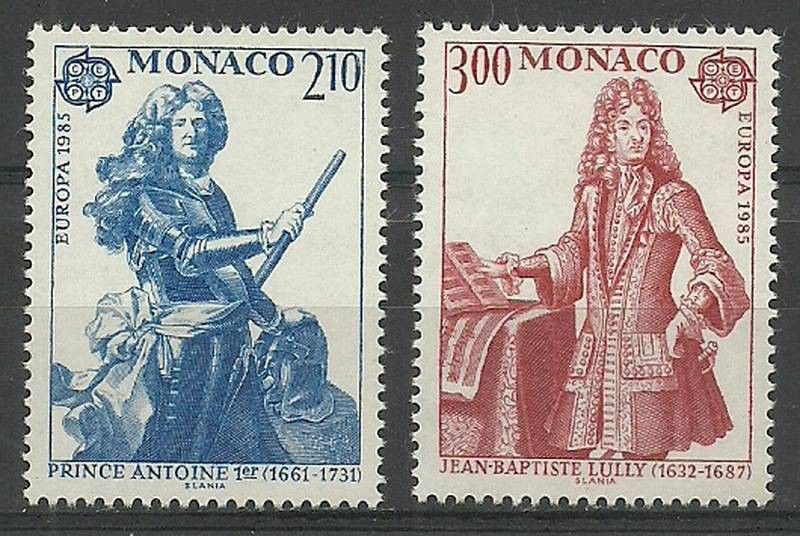 Znaczek Monako 1985 Mi 1681-1682 Czyste **