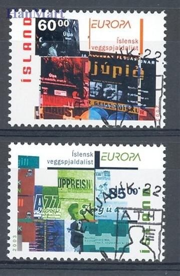 Znaczek Islandia 2003 Mi 1038-1039 Stemplowane