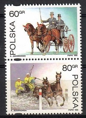 Znaczek Polska 1995 Mi 3553-3554 Fi 3405-3406 Czyste **