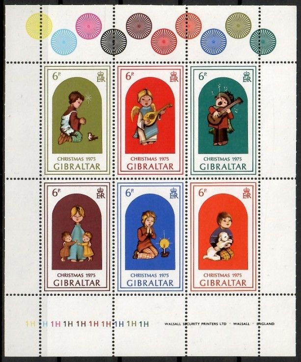 Znaczek Gibraltar 1975 Mi ark 328-333 Czyste **