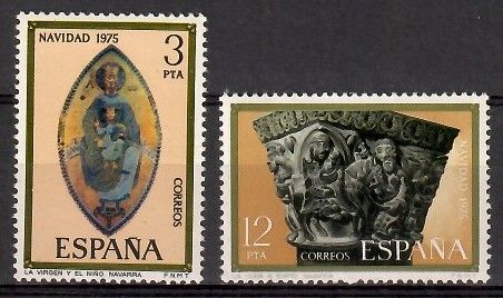 Znaczek Hiszpania 1975 Mi 2193-2194 Czyste **