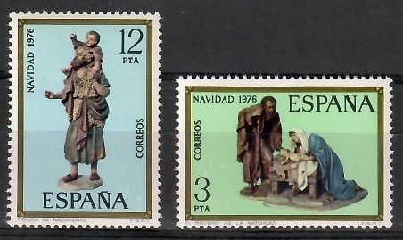 Znaczek Hiszpania 1976 Mi 2261-2262 Czyste **