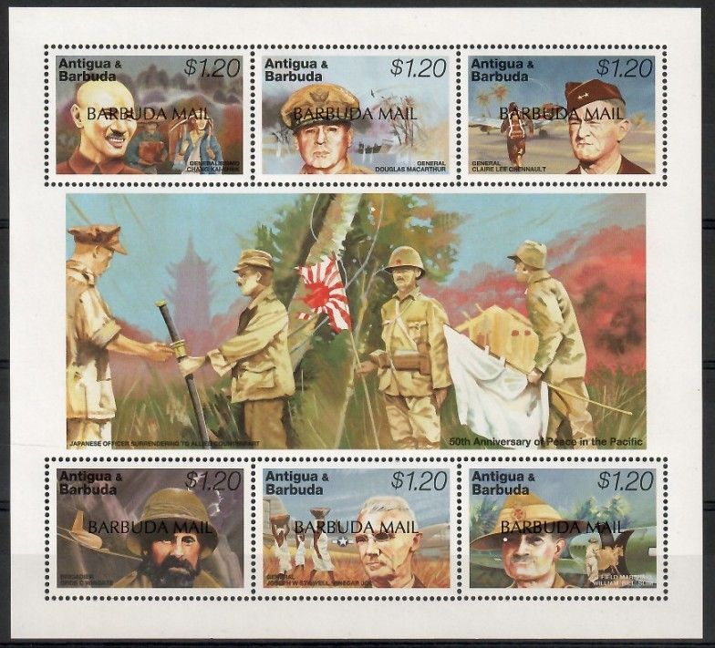 Znaczek Barbuda 1997 Mi ark 1883-1888 Czyste **
