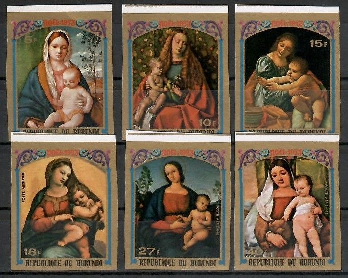 Znaczek Burundi 1973 Mi 1011-1016B Czyste **