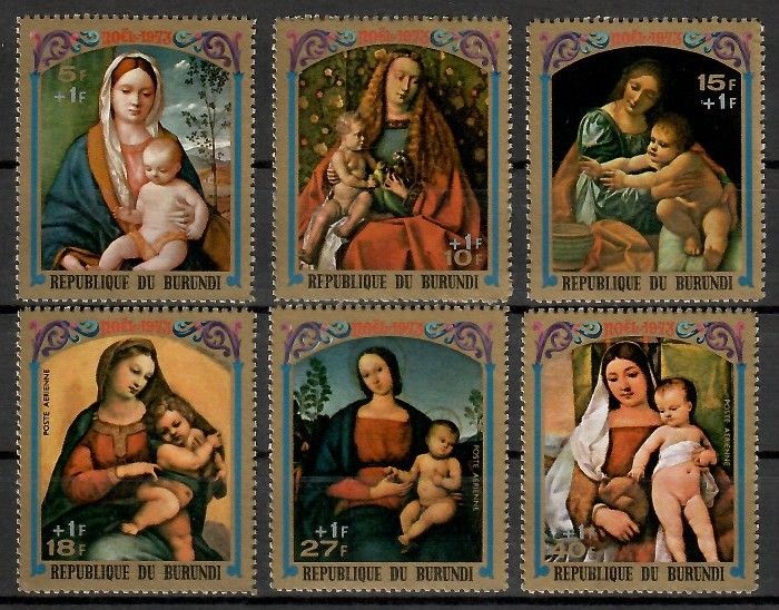 Znaczek Burundi 1973 Mi 1017-1022 Czyste **