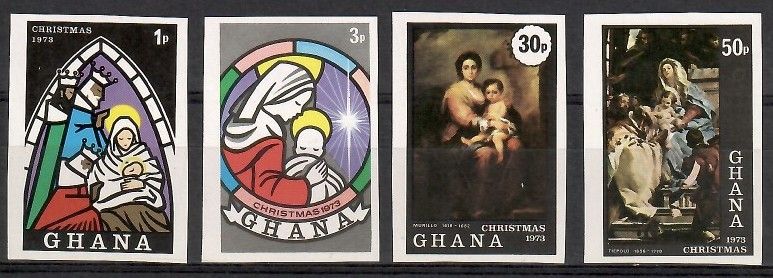 Znaczek Ghana 1973 Mi 532-535B Czyste **