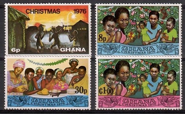 Znaczek Ghana 1976 Mi 670-673 Czyste **