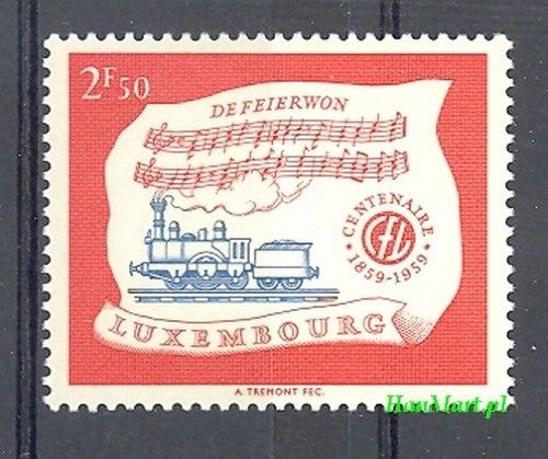 Znaczek Luksemburg 1959 Mi 611 Czyste **