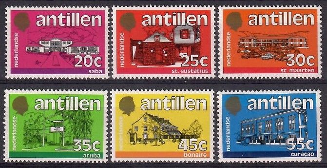 Znaczek Antyle Holenderskie 1983 Mi 507-512 Czyste **