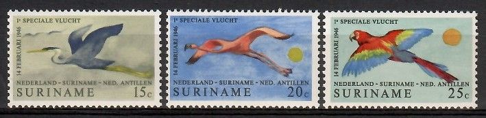 Znaczek Surinam 1971 Mi 593-595 Czyste **