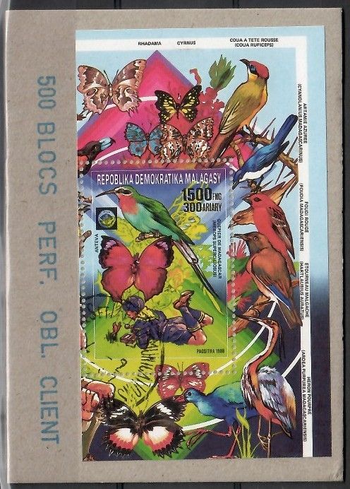 Znaczek Madagaskar 1988 Mi PR bl 78 Stemplowane