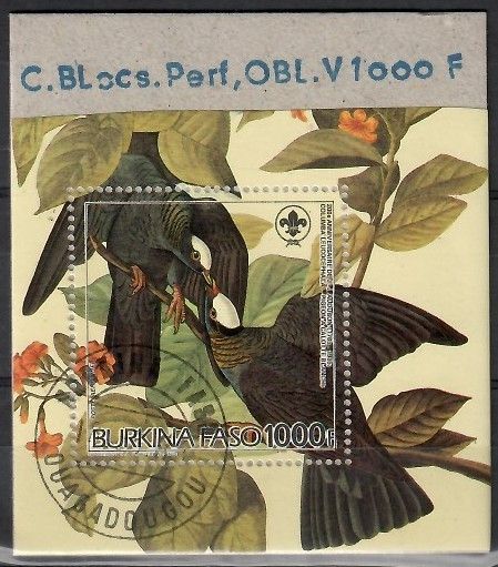 Znaczek Burkina Faso 1985 Mi PR bl 111 Stemplowane