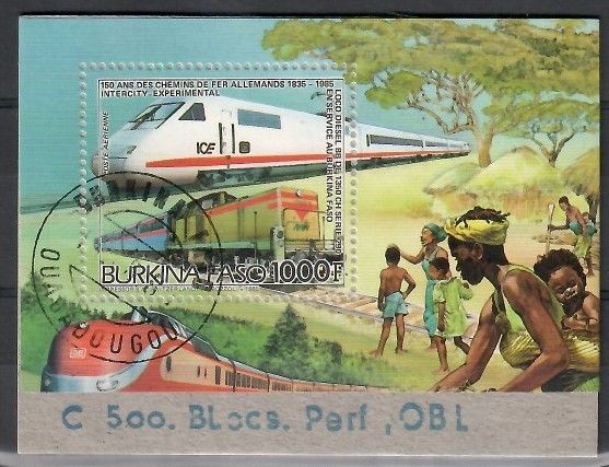 Znaczek Burkina Faso 1986 Mi PR bl 120 Stemplowane
