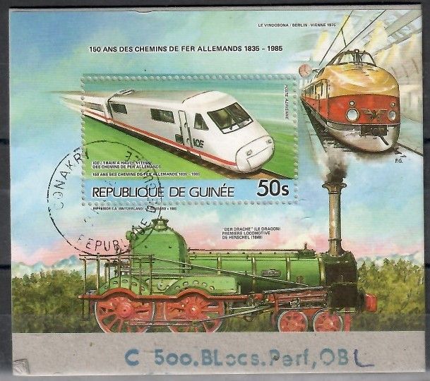 Znaczek Gwinea 1985 Mi PR bl 186 Stemplowane
