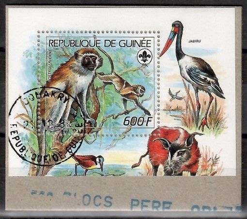 Znaczek Gwinea 1987 Mi PR bl 295 Stemplowane