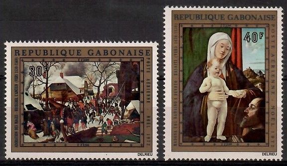 Znaczek Gabon 1972 Mi 487-488 Czyste **