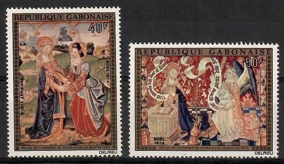 Znaczek Gabon 1974 Mi 547-548 Czyste **