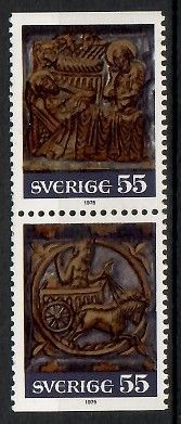 Znaczek Szwecja 1975 Mi 927Do-928Du Czyste **