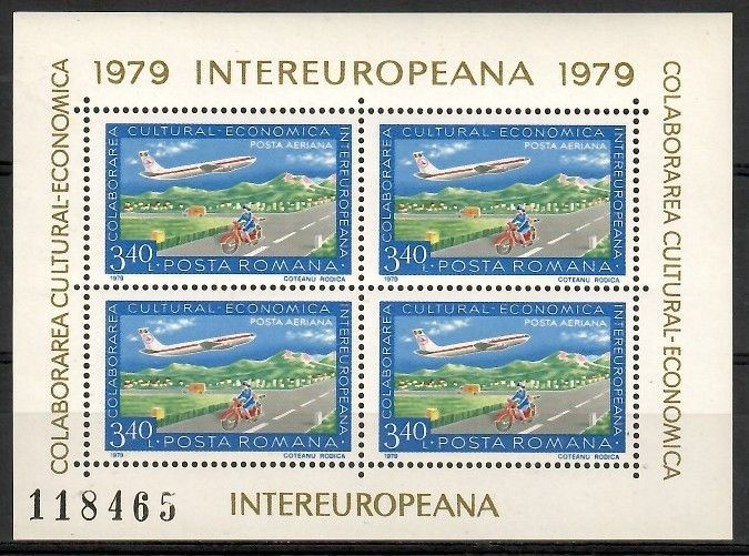Znaczek Rumunia 1979 Mi bl 158 Czyste **
