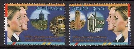 Znaczek Aruba 2002 Mi 288-289 Czyste **