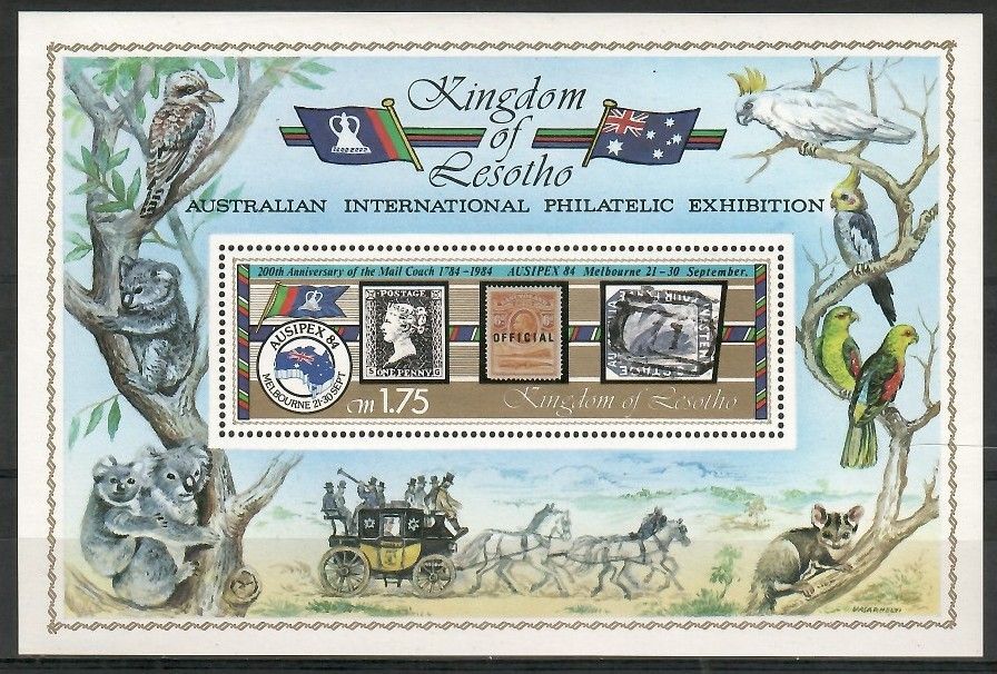 Znaczek Lesotho 1984 Mi bl 22 Czyste **