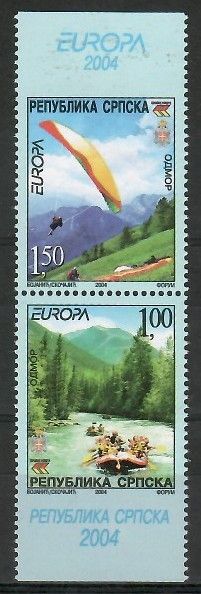 Znaczek Republika Serbska 2004 Mi 300-301Do,Du Czyste **